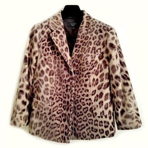 NWT Talbots Kate Fit Leopard Print Blazer - Picture 2 of 5